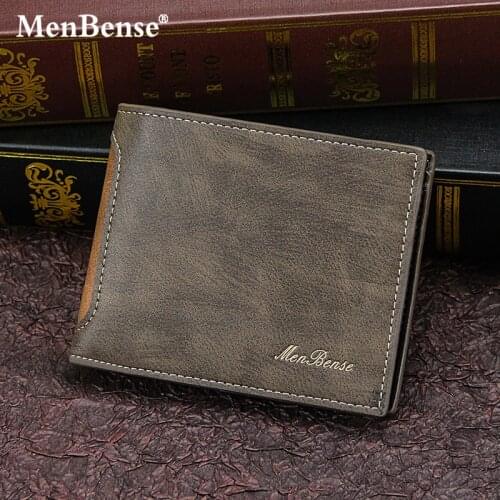 Mens wallet short photo wallet card bag cowhide 2020 new mens fashion wallet wallet large capacity card bag zero wallet