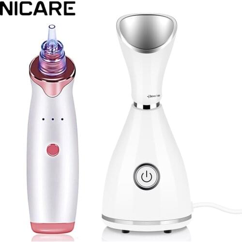 NICARE Nano Ionic Facial Steamer Humidifier Unclogs Pores Reduce Blackhead Deep Cleaning Face Sprayer Cleaner Skin Care Machine