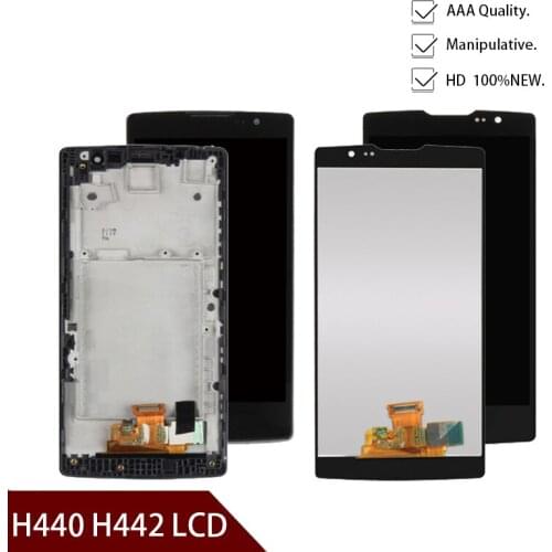 Original 4.7" 3G 4G LTE for LG Spirit LCD Display H440 H442 LCD Touch Screen H422 H440N C70 for LG Spirit Display Replacement