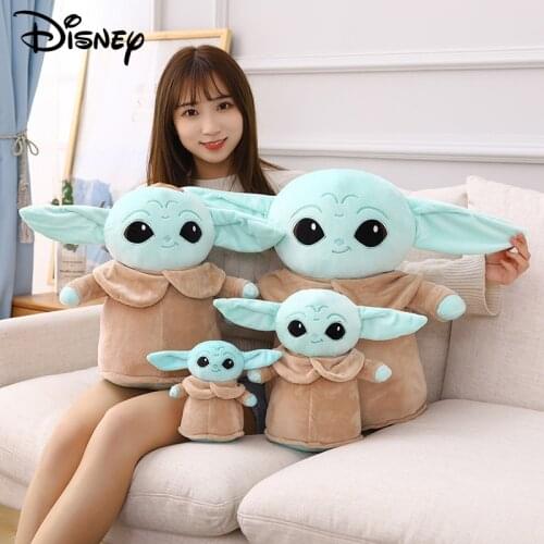 Disney Star Wars Master Yoda Plush Toy Alien Mandalorian Stuffed Cartoon Doll Stuffed Toy Gift for Children