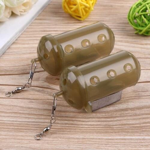 Durable Lead Pellet Fishing Tackle Portable Carp Pellet Fishing Feeder Bait Cage Lures Pit Device with Lead Fishing Tools