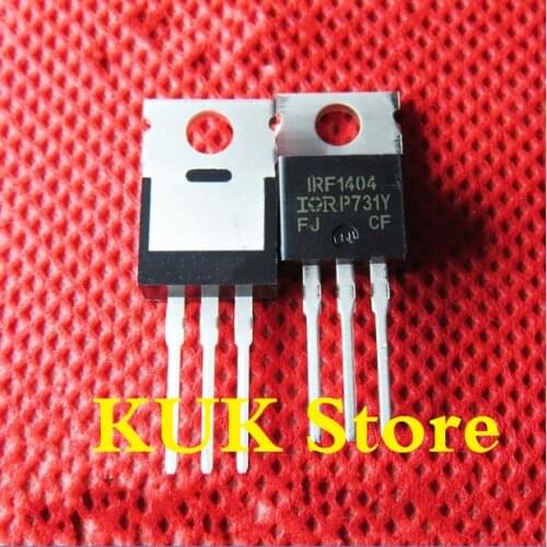 Real 100% Original NEW IRF1404 F1404 IRF1404PBF MOSFET 40V 202A TO-220 20PCS/LOT