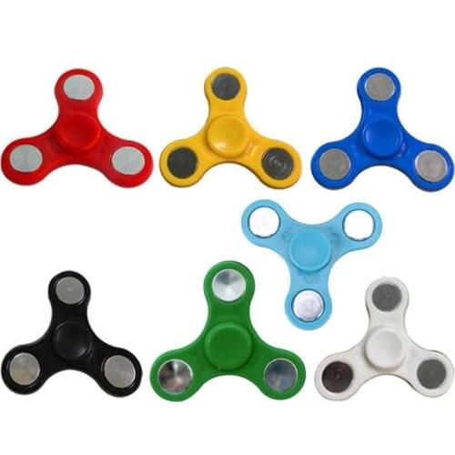 Plastic Bearing Tri-Spinner ABS EDC Hand Spinners For Autism ADHD Fidget Spinner Anti Stress Kids Toys Long Spin Times Dropship