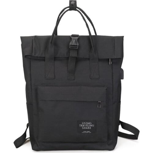 Women Large Capacity Canvas Backpack Multifunctional Shoulder Laptop Rucksack USB School Bag Fashion Travel Backpack for Girls