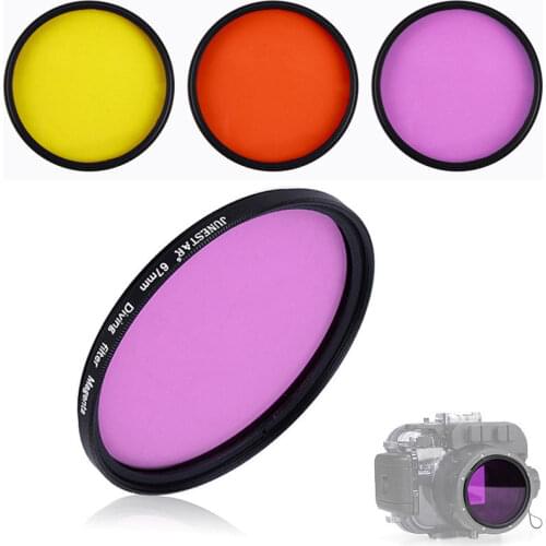 67mm Waterproof Magenta Purple Filter for Diving Underwater Camera Gopro Xiaomi Yi Sjcam Color Conversion for Sony Nikon Canon