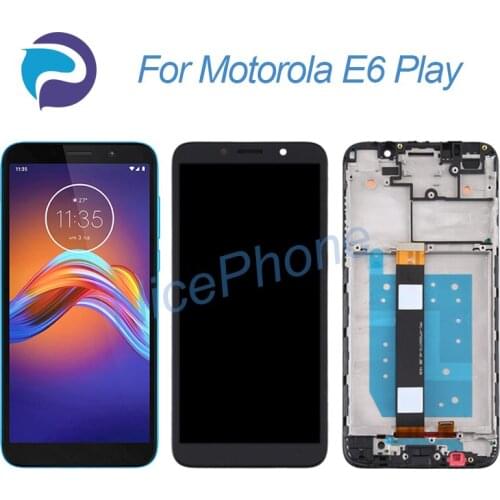 For Motorola E6 Play LCD Screen + Touch Digitizer Display 1440*720 XT2029, XT2029-1 Moto E6 Play LCD Screen display