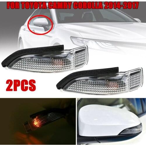 1 Pair Car Side Mirror Turn Signal Light Indicator for Toyota Camry Corolla 2014-2018 Side Turn Signal Lights Car Accessories