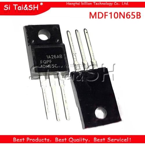 10PCS MDF10N65B 10N65 TO-220F Plastic triode liquid crystal MOS tube field effect tube