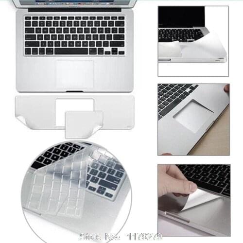 3in1 Palm Guard + European / US keyboard cover + anti dust plug For MacBook Air 11.6 13.3 15.4 Pro retina 13 15
