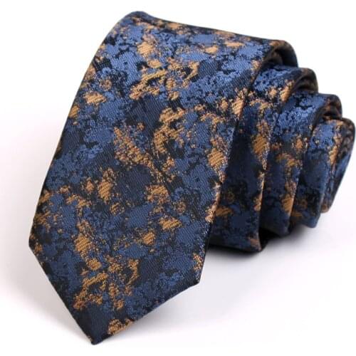 Brand New Mens 6CM Tie Luxury Floral Ties for Men Business Suit Work Neck Tie High Quality Fashion Formal Necktie Gift Box