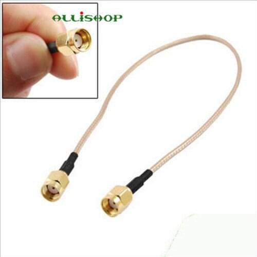 ALLiSHOP RP SMA male brooches jack to RP SMA male brooches jack low loss RG316D 0-6Ghz pigtai cable for FPV Antenna wifi router