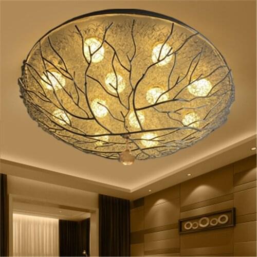 Art deco creative Bird nest ceiling lamp for children bedroom kitchen luxury living room lights stairs led ceiling light fixture