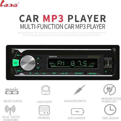 Car Radio Stereo Player Bluetooth Phone AUX-IN MP3 FM/USB/1 Din/remote control 12V Car Audio Auto 2019 Sale New