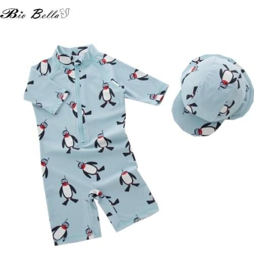Children Baby Boys Swimwear Kids Child Boy Swimable Bathing Swimsuit Cartoon Sunscreen Cute Water Play Swimsuit Suit 2-7 Years