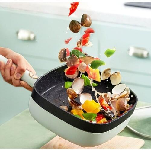 Electric frying pan cooking integrated plug-in frying pan family dormitory multi-functional small non stick pot steaming frying