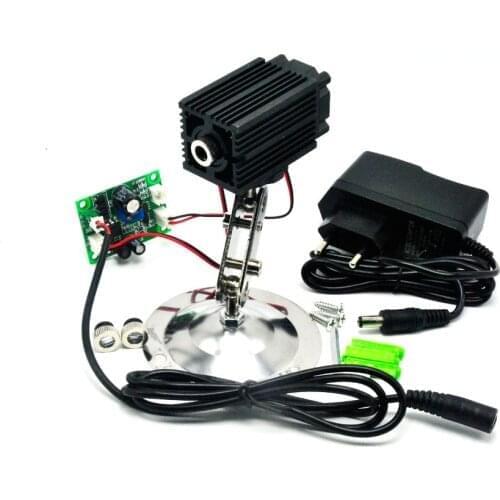 Focusable 808nm 200mW Infrared IR Laser Diode Dot/Line/Cross Module w/ holder and 12V 1A Adapter TTL modulation