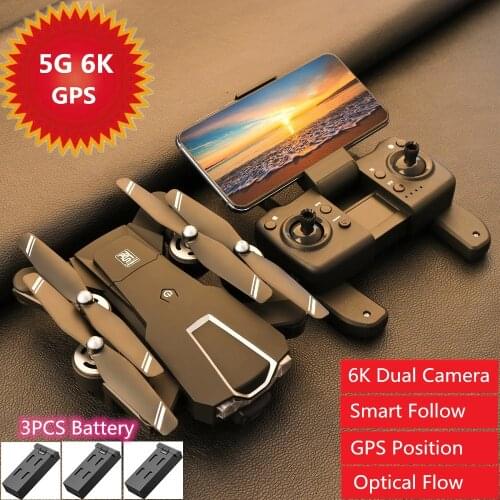 GPS 6K Dual ESC Camera Aerial Photagraphy RC Quadcopter Smart Follow Me Optical Flow GPS Location High Power Motor 2KM Distance