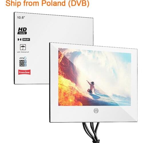 Souria 10.6" Inches Magic Mirror LED TV for Bathroom Waterproof Television Luxury Mini Small Hotel Poland Warehouse