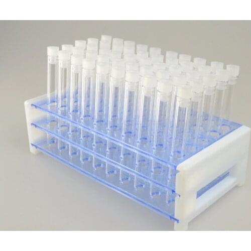 16x150mm Plastic Test Tube Kit With Cap And Rack 6-Inch 20ml 50 tubes Clear Like Glass Wedding Favor Party Show --Single