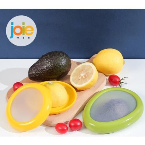 JOIE Preservation Bowl PP Avocado/Lemon Shape Food Crisper Storage Fresh Sealed Box Containers Unique Reusable Refrigerator Box