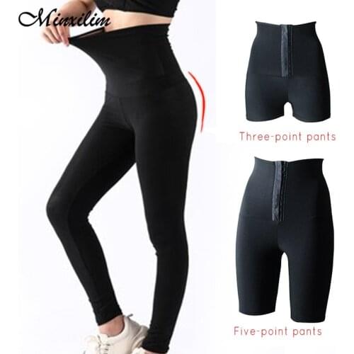 Shapewear Sauna Compression Slimming Leggings Pants Gym Workout Sweat Waist Trainer Body Shaper Control Panties Thigh Slimmer