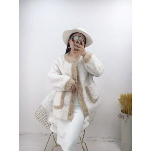 OFTBUY Short Fur Coats