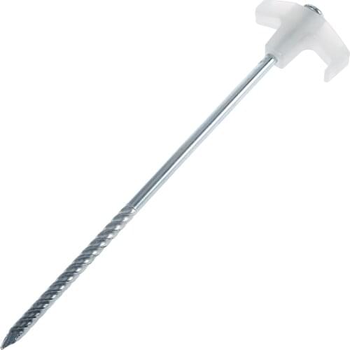 25cm Luminous Nail Camping Tent Peg Steel Stake Ice Fishing Screw Rod Stand Rack