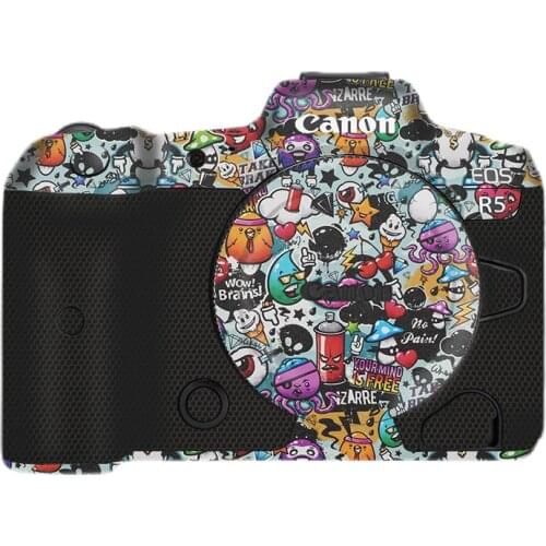 High quality camera Skin Decal for 3M No Glue mark For Conan eos r5 Skin Anti-Scratch Camera Body Carbon Fiber Film
