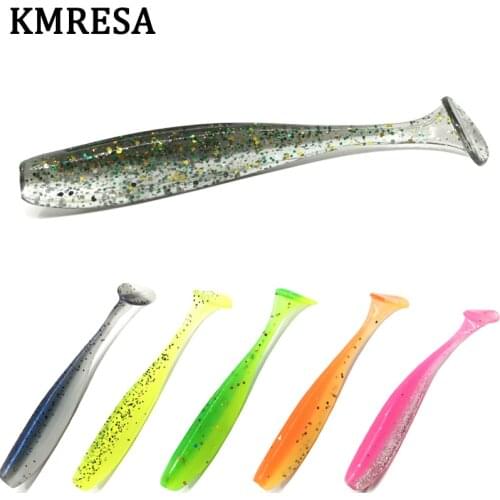 6pcs 7cm Wobbler Fishing Lures Easy Cleaner Swimbait Silicone Soft Bait Double Color Carp Artificial bass soft fish smell lure