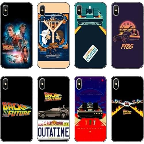 Back To The Future Transparent Phone Case For iPhone 12 11 Pro Max Mini XS Max XR X 8 7 Plus 6 6S Plus 5 5S SE 2020