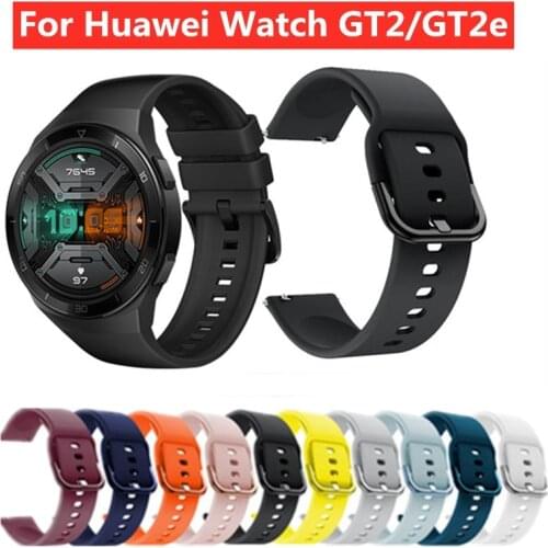 Silicone Watch Strap For Huawei watch GT 2e GT2 46mm Replacement Bracelet belt For Huawei Watch GT2E Smart Wristbands