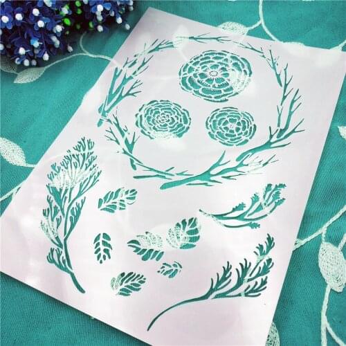 Rice ear lastic mold shield DIY cake scrapbook stencils hollow Embellishments printing lace ruler Valentines Day