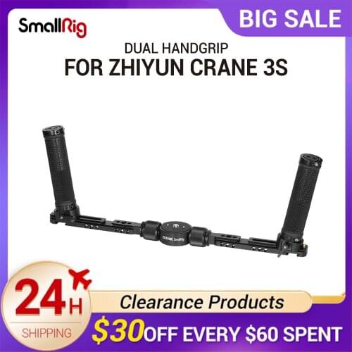 SmallRig Dual Handgrip for Zhiyun CRANE 3S Gimbal Stabilizer Handheld Grip With NATO Rail/Cold Shoe Tripod Support Handle 2857