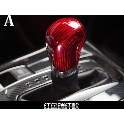 Fit for honda for civic 2016 carbon fiber shift knob gear lever gear head handball