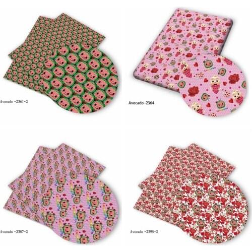 Huangtao Diy 50X150cm Cocomelon Printing Cartoon Character Pattern Double Brush Poly Fabric By Yard 100% Polyester Fabric