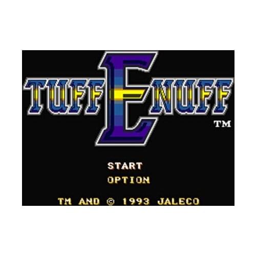 Tuff E Nuff NTSC Version 16 Bit 46 Pin Big Gray Game Card For USA Game Players