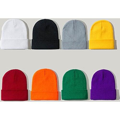 Knitted Hats for Women Skullcap Men Beanie Hat Winter Retro Brimless Baggy Melon Cap Cuff Docker Fisherman Beanies Hats For Men
