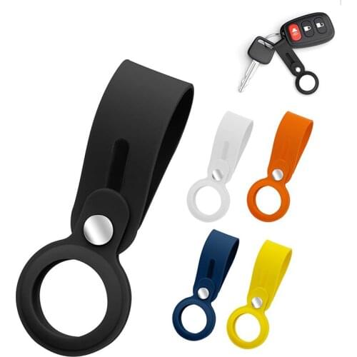 Protective Cover For Aircovered AirTag Case Silicone Protector Bumper Case Compatible With Apple AirTags Tracker Buckle