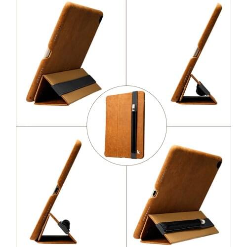 Besegad Microfiber PU Leather Protector Case Sleeve Pouch Holder Cover for iPad Pro 9.7 12.9 inch Apple Pencil Touch Pen Holder