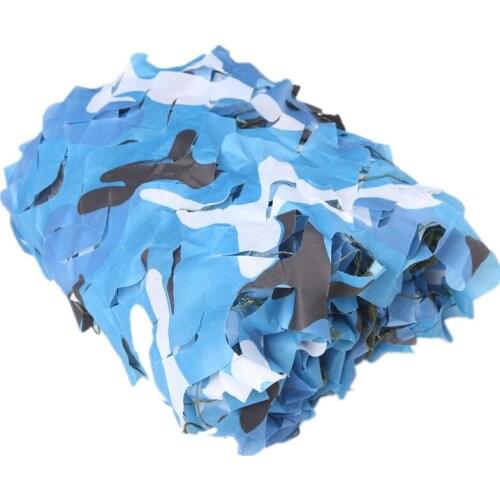 10x7.5m Sea Blue Camo Netting Sun Shelter for Home Decoration outdoor sport netting hunting camping sunshade net