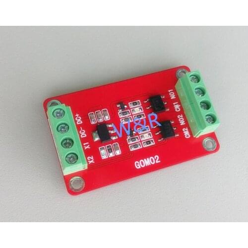 2-way Solid State Relay Module / High Level Trigger / 48V / 1A Optocoupler Isolated Output / Level Voltage Conversion