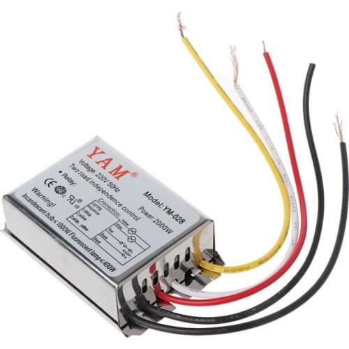 2000W Two Road Independence Control Change Frequency Power Section Switch 220V 649E