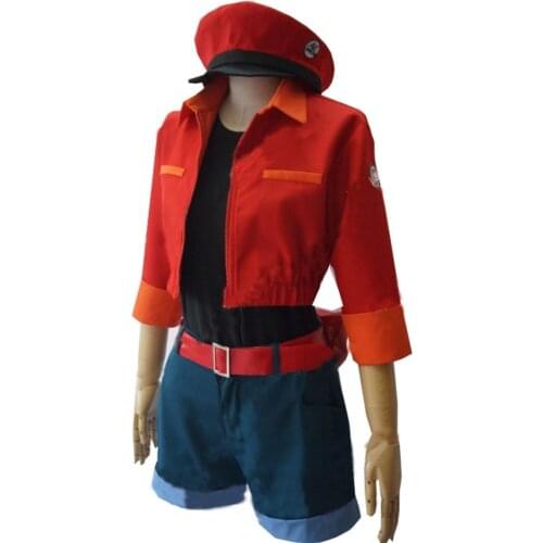 2018 Anime Cells at Work! Erythrocite Red Blood Cell Cosplay Costume