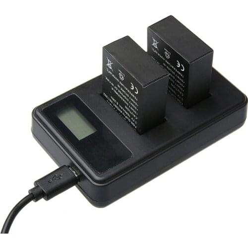2pcs AHDBT-301 AHDBT-302 Batteries+ GoPro 3 LCD Dual Charger For GoPro Hero 3+ Go Pro Hero3 plus Action camera accessories