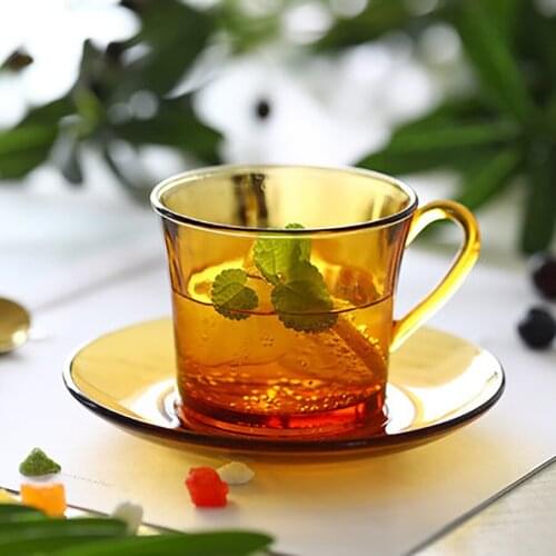 Tea Cups Coffee Vintage Coffee Cup Glass Mug Reusable Espresso Cups Cappuccino Christmas Tazas Ceramica Drinking Mug LZI098