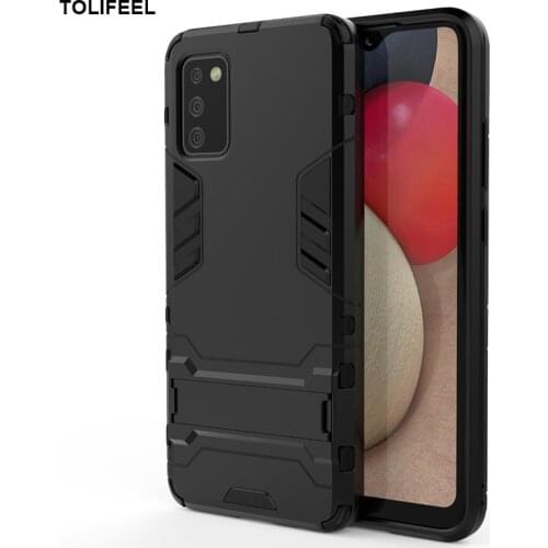 Case For Samsung Galaxy A02S Silicone Cover Anti-Knock Hard PC Robot Armor Slim Phone Back Cases For Samsung A02S Coque