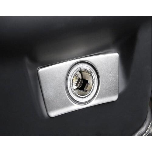 For Volvo XC90 2015-2018/XC60 2018 1PC Stainless Steel Car Rear Cigarette Lighter Cover Trim Moldings Car Styling Free Shipping