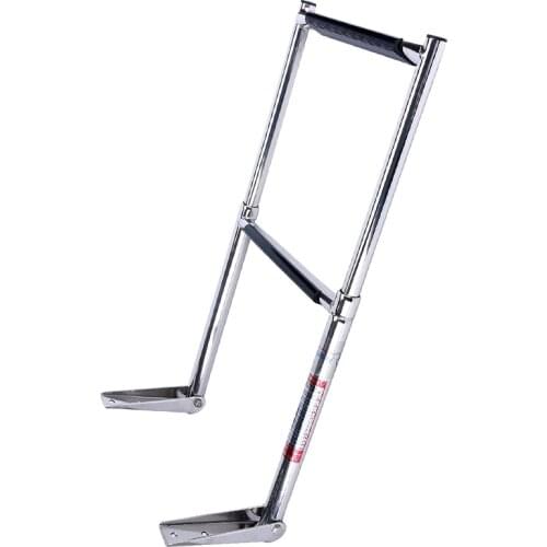 2 Step Telescopic Boat Ladder Marine 2 Steps Ladder Stainless Steel Boat Yacht Telescoping Ladder Over Platform Folding Ladders