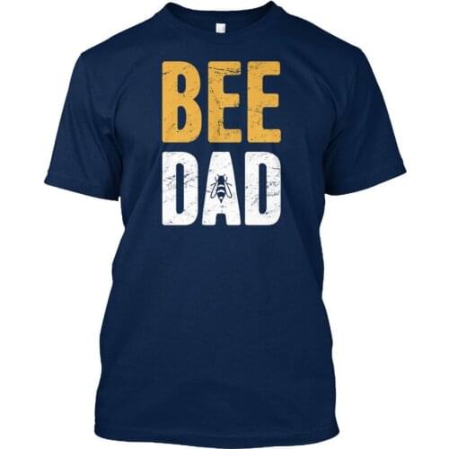100% Cotton Short Sleeve O-Neck Tops Tee Shirts Sensational Bee Dad Beekeeper T-Shirt Fashion Funny Tee Shirts