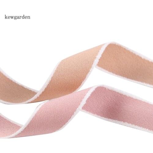 Kewgarden DIY Hair Bowknot Accessories Hair Edge Satin Ribbon 1" 25mm Handmade Tape Polyester Ribbons Packing Webbing 10 Yards